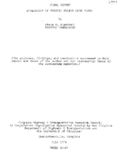 Evaluation of treated wooden sign posts