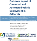 Emissions Impact of Connected and Automated Vehicle Deployment in California