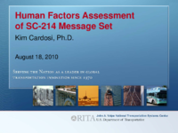 Human factors assessment of SC214 message set