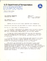 US Department of Transportation News Office of Public Affairs UMTA 878