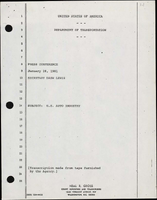 Statement of Secretary of Transportation Drew Lewis About the Automobile Industry at a News Conference