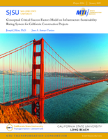 Conceptual Critical Success Factors Model on Infrastructure Sustainability Rating System for California Construction Projects