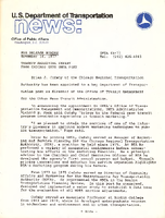 US Department of Transportation News Office of Public Affairs UMTA 6477 Transit Marketing Expert from Chicago Gets UMTA Post