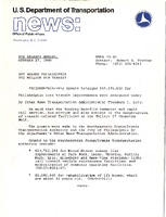 DOT Awards Philadelphia 52 Million for Transit