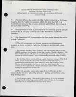 Secretary of Transportation Federico Pena Speeches August 1993