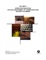 PennDOT transportation security strategy  volume 2  effective practices of state departments of transportation security planning