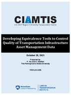 Developing Equivalence Tools to Control Quality of Transportation Infrastructure Asset Management Data