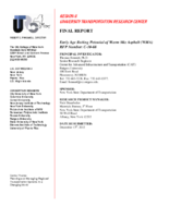 Early age rutting potential of warm mix asphalt WMA