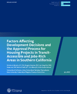 Factors Affecting Development Decisions and Construction Delay of Housing in TransitAccessible and JobsRich Areas in California
