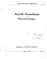 CAM 08 Aircraft Airworthiness Restricted Category 1959