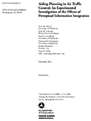 Aiding Planning in Air Traffic Control An Experimental Investigation of the Effects of Perceptual Information Integration