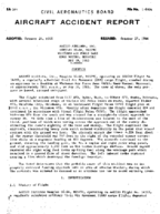 Investigation of Aircraft Accident AAXICO AIRLINES INC KNOB NOSTER MO 19650518