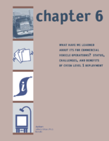 What Have We Learned about Intelligent Transportation Systems Chapter 6 What Have We Learned about ITS for Commercial Vehicle Operations Status Challenges and Benefits of CVISN Level 1 Deployment