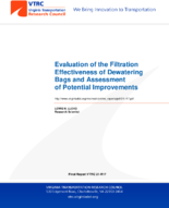 Evaluation of the Filtration Effectiveness of Dewatering Bags and Assessment of Potential Improvements