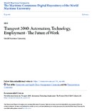 Transport 2040 Automation Technology Employment  The Future of Work