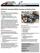 Automated IDEAL Cracking and Rutting Tests Project Summary