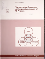 Transportation Brokerage A Comparative Analysis of 13 Projects