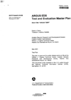 ARGUS EDS Test and Evaluation Master Plan