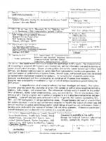 Systems Operation Studies for Automated Guideway Transit Systems Summary Report