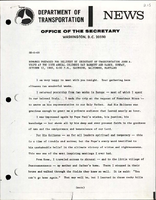 Remarks Prepared for Delivery by Secretary of Transportation John A Volpe at the 25th Annual Columbus Day Banquet and Dance