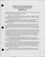 Secretary of Transportation Rodney Slater Speeches December 1998