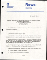 Remarks Prepared for Delivery by Secretary of Transportation Elizabeth Hanford Dole at the Senate Wives Luncheon