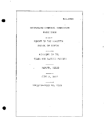 Interstate Commerce Commision Report of the Accident  Investigation Occuring on the TEXAS AND PACIFIC RAILWAY RANGER TX