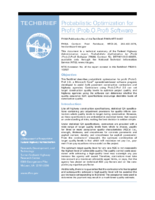 Probabilistic Optimization for Profit ProbOProf Software  techbrief