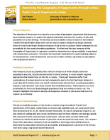 Examining the Geography of Opportunity through a New Public Transit Opportunity Index Brief
