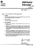 AC 0044GG Status of Federal Aviation Regulations