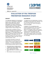 Evaluation of FRA Trespass Prevention Research Study