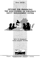 Options for enhancing the effectiveness of Virginias safety management system final report