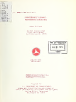 Rapid Transit Subways  Maintenance Guidelines