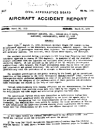 Investigation of Aircraft Accident NORTHEAST AIRLINES INC NANTUCKET MASSACHUSETTS 19580815