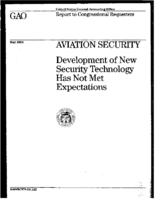 Aviation Security Development of New Security Technology Has Not Met Expectations