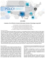 Evaluation of Costeffective Pavement Deformation Detection Technologies using Mobile LiDAR Policy Brief