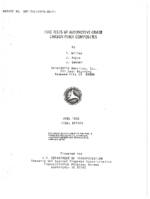 Fire Tests of Automotive Grade Carbon Fiber Composites