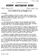 Investigation of Aircraft Accident PHILLIPS PETROLEUM COMPANY BARTLESVILLE OKLAHOMA 19561212