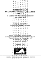 Interstate 73 economic impact analysis  a guide to the methodology and results part 2