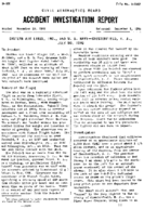 Investigation of Aircraft Accident EASTERN AIRLINES AND US NAVY CHESTERFIELD NJ 19490730