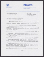 Department of Transportation News Releases JanuaryMarch 1989