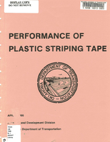 Performance of Plastic Striping Tape