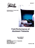 Field Performance of Abutment Tiebacks