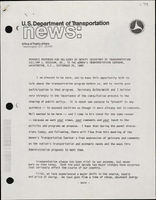 Remarks Prepared for Delivery by Deputy Secretary of Transportation William J Beckham Jr to the Womens Transportation Seminar