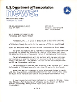 US Department of Transportation News Office of Public Affairs UMTA 4078 127 Million DOT Grant to Aid Pittsburgh Area Public Transit