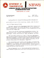 Department of Transportation News Urban Mass Transportation Administration UMTA 7258
