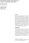 Structure of Public Transit Costs in the Presence of Multiple Serial Correlation