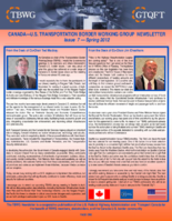 Canada  US Transportation Border Working Group Newsletter Issue 7  Spring 2012