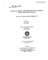 Air Traffic Control Experimentation and Evaluation with the NASA ATS6 Satellite  Volume 7 Aircraft Antenna Evaluation Test