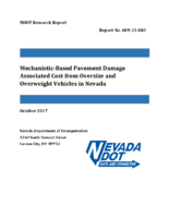 MechanisticBased Pavement Damage Associated Cost from Oversize and Overweight Vehicles in Nevada